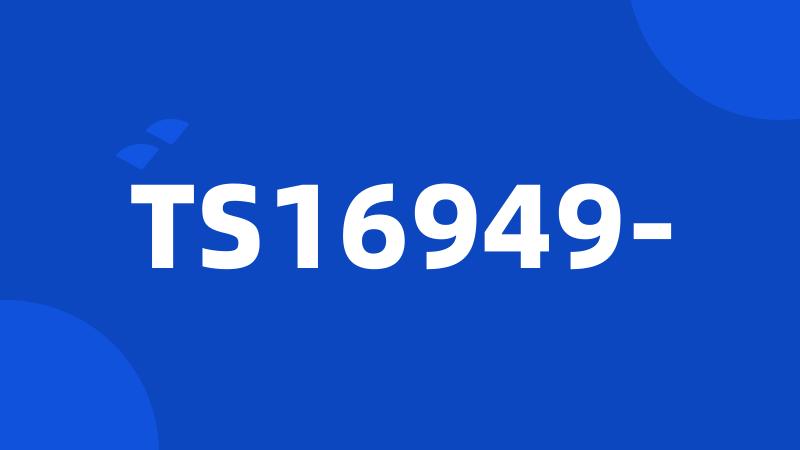 TS16949-