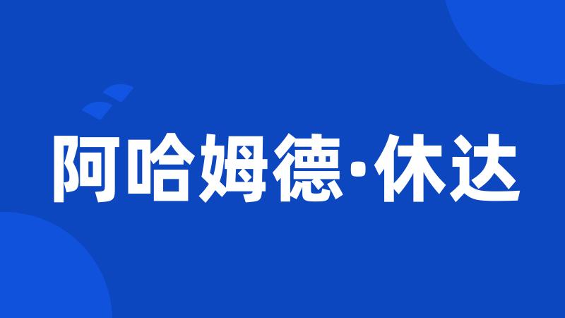 阿哈姆德·休达
