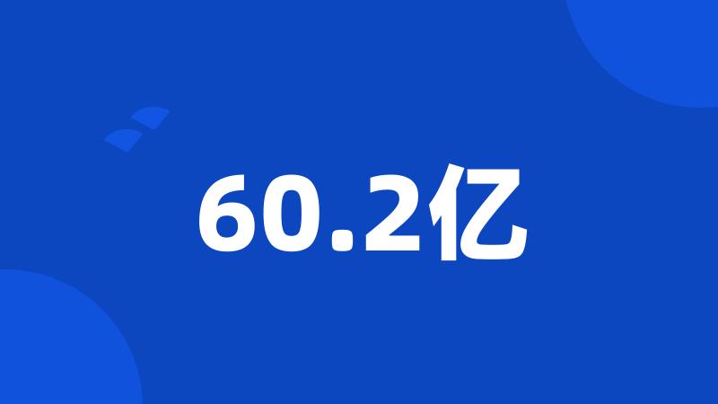 60.2亿