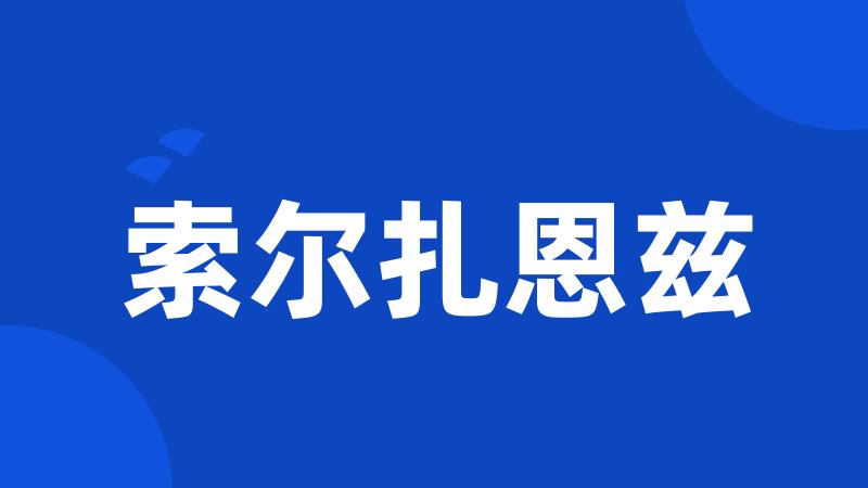 索尔扎恩兹