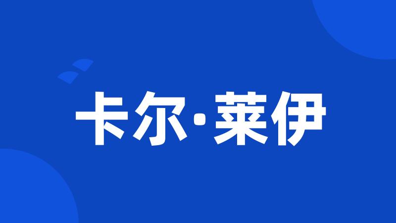 卡尔·莱伊