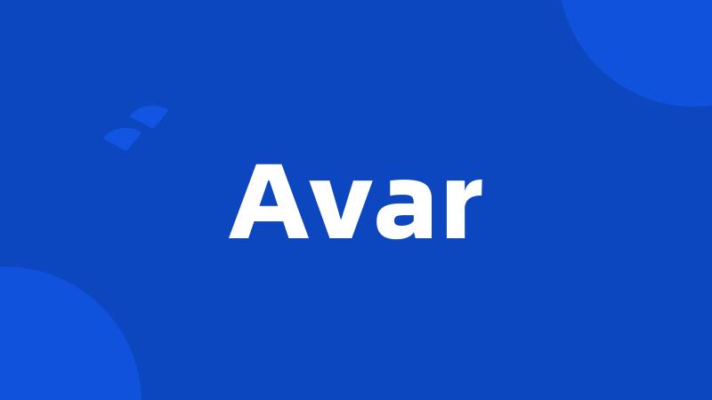 Avar