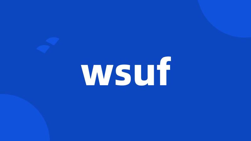 wsuf