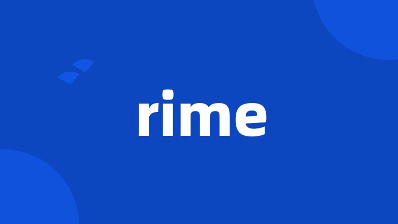 rime