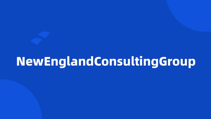 NewEnglandConsultingGroup