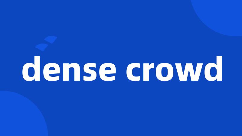 dense crowd