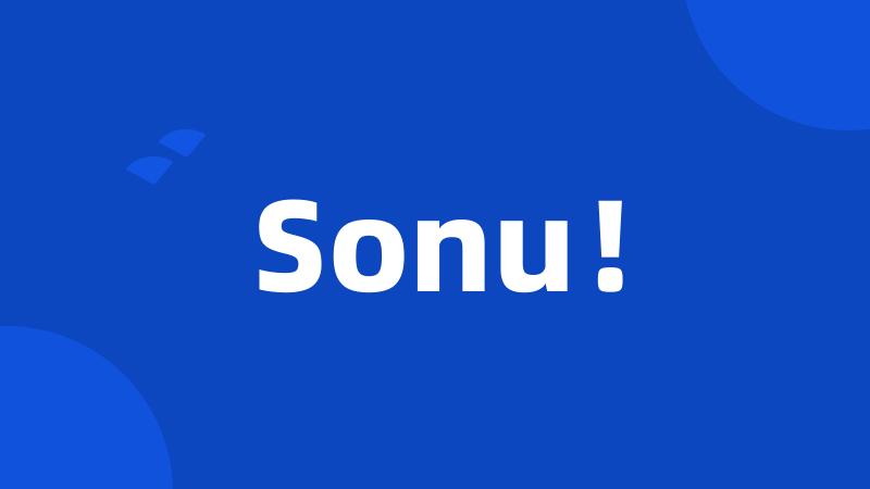 Sonu!