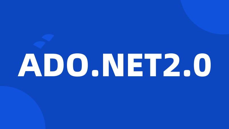 ADO.NET2.0