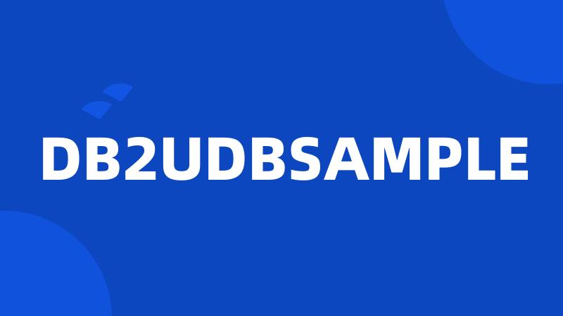 DB2UDBSAMPLE