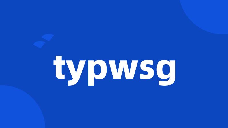 typwsg