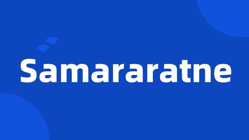 Samararatne
