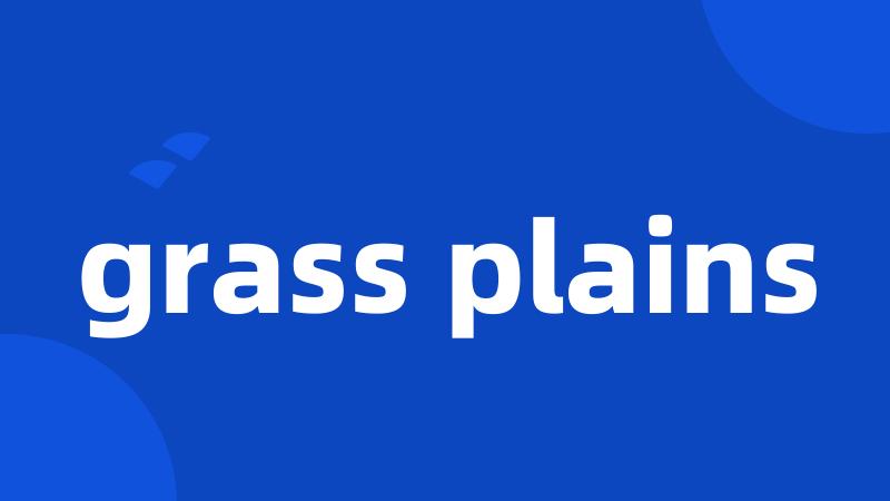 grass plains