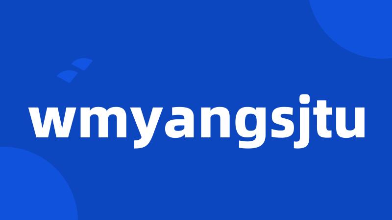 wmyangsjtu