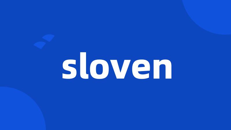 sloven