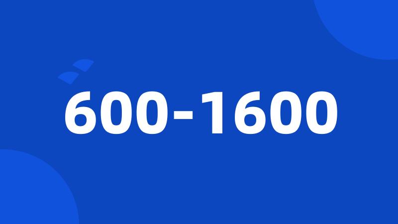 600-1600