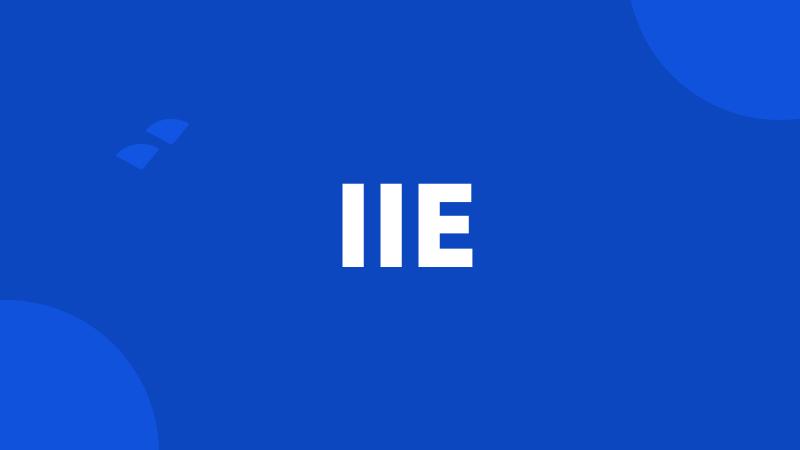 IIE