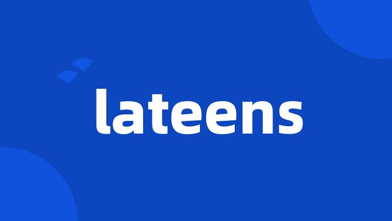 lateens