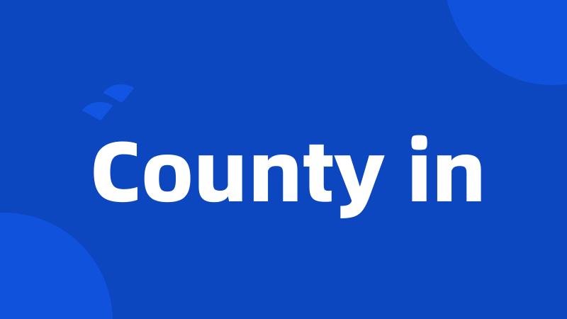 County in