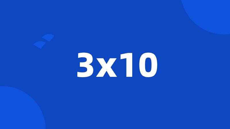 3x10