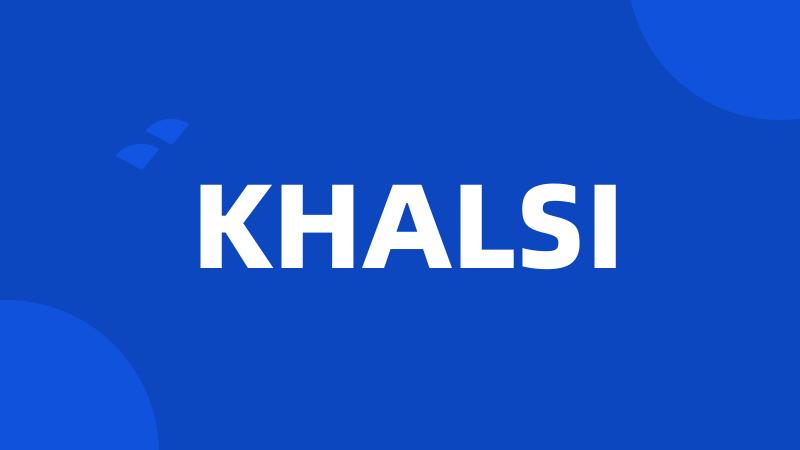 KHALSI