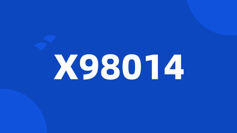 X98014