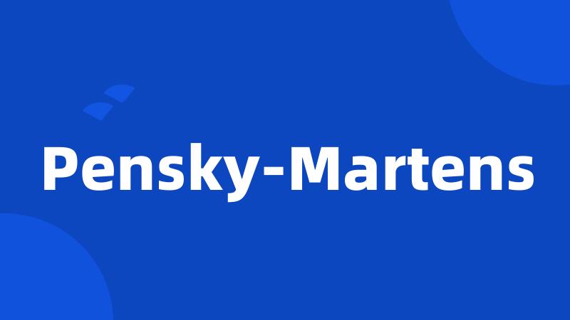 Pensky-Martens