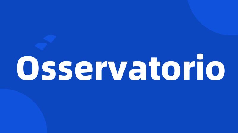 Osservatorio