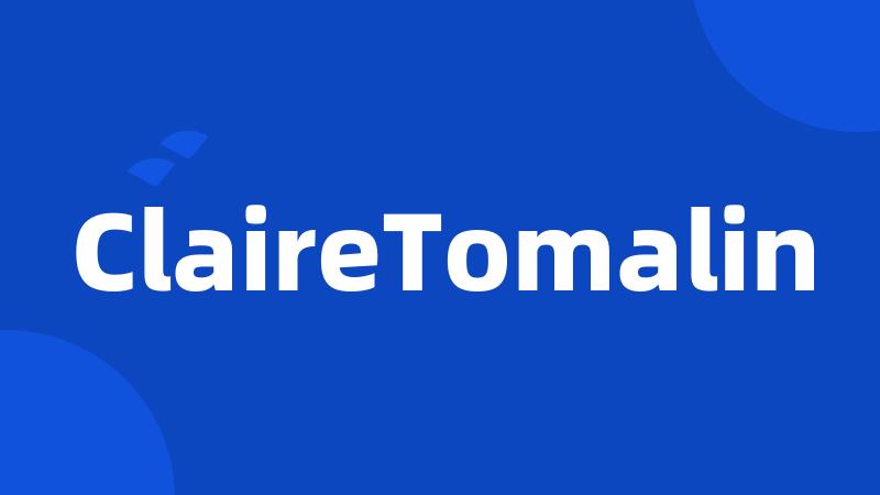 ClaireTomalin