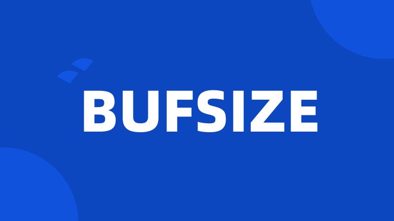 BUFSIZE