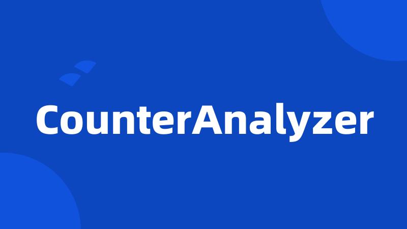 CounterAnalyzer
