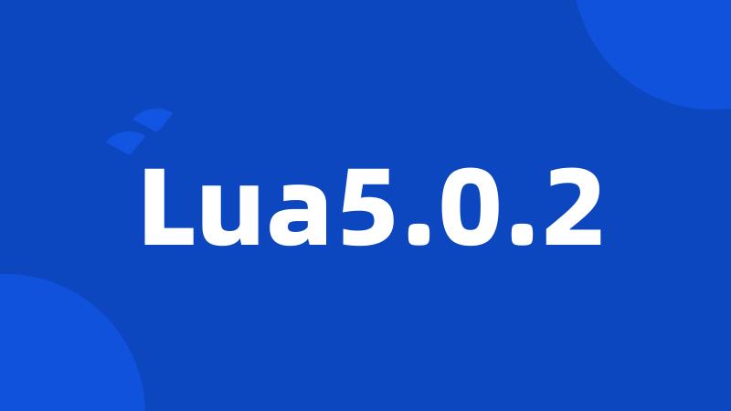Lua5.0.2