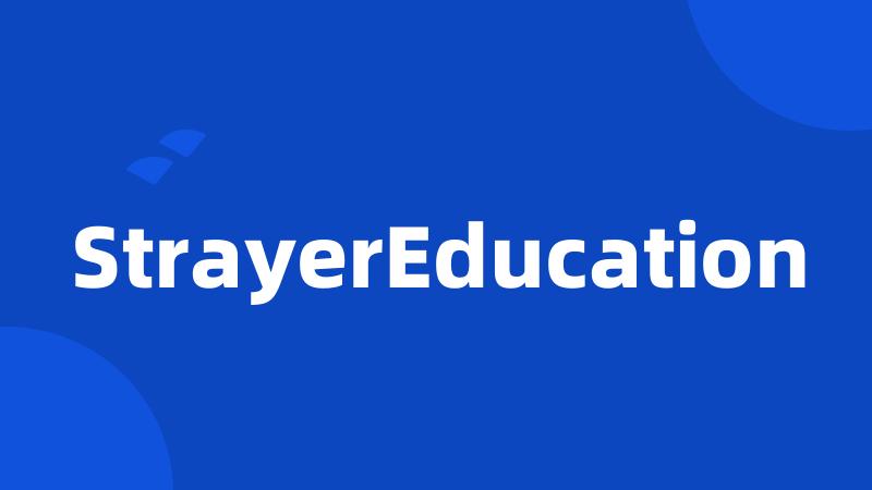 StrayerEducation
