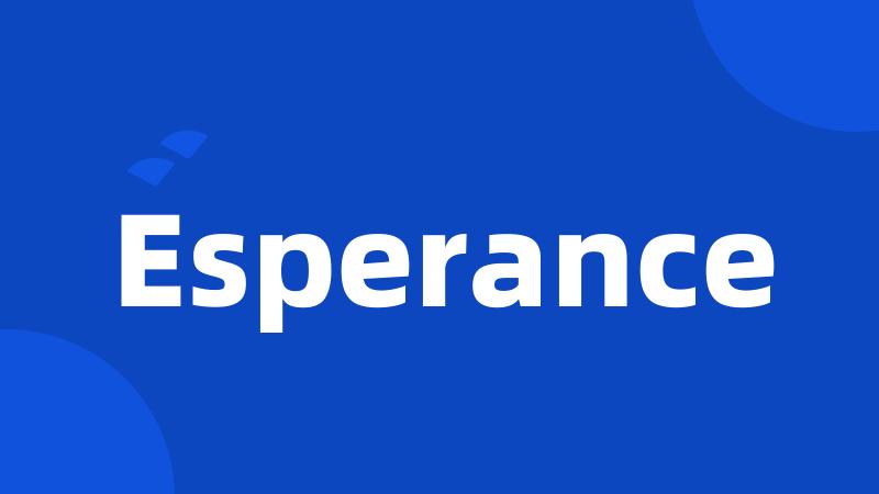 Esperance