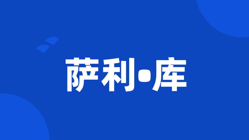 萨利•库