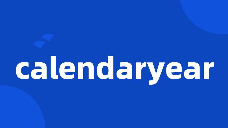 calendaryear