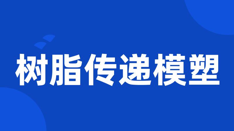 树脂传递模塑