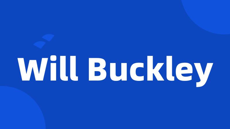Will Buckley