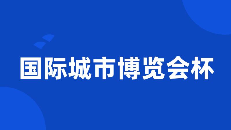 国际城市博览会杯
