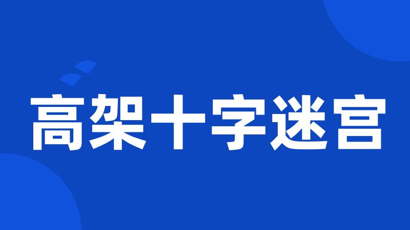 高架十字迷宫