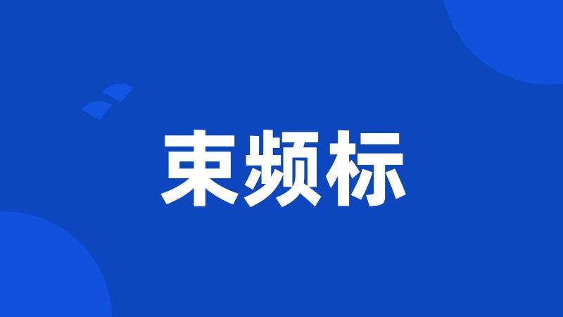 束频标