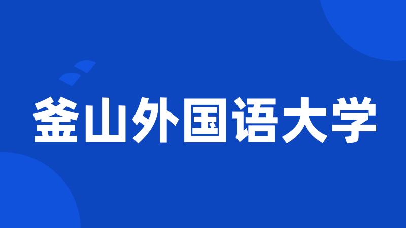 釜山外国语大学