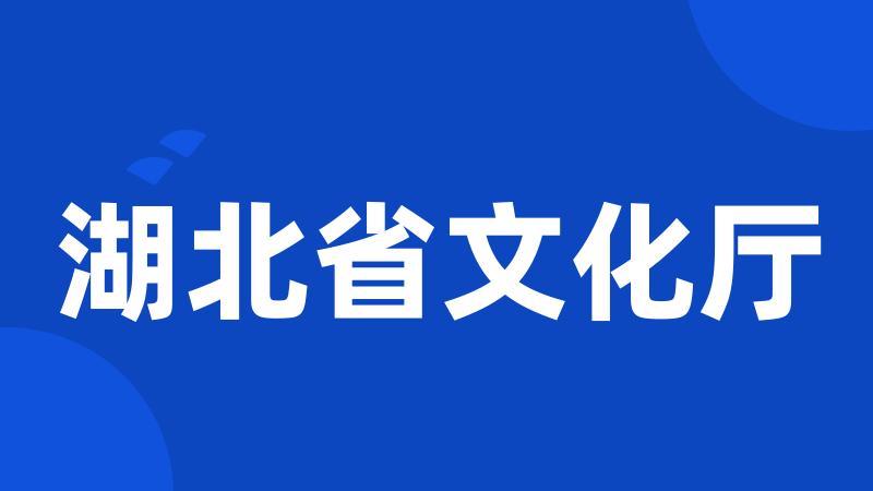 湖北省文化厅