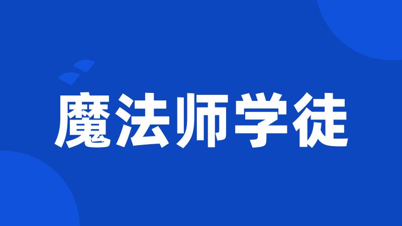 魔法师学徒