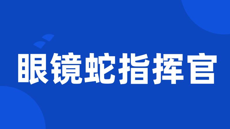 眼镜蛇指挥官