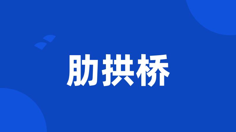 肋拱桥
