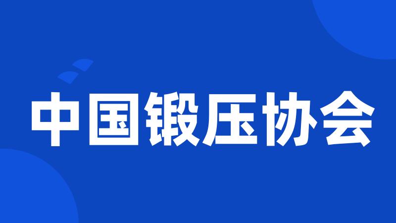 中国锻压协会