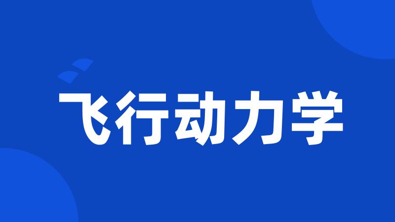 飞行动力学