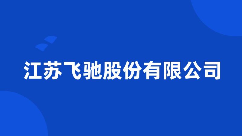 江苏飞驰股份有限公司