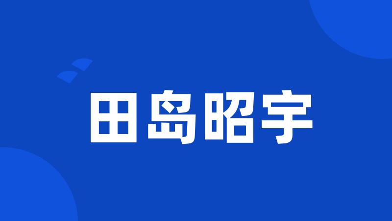 田岛昭宇