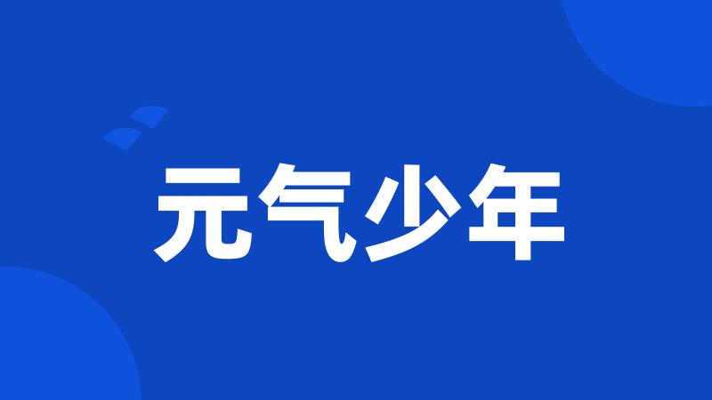 元气少年